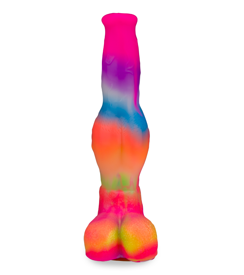 Phosphoreszierender Saugnapf-Dildo Dobermann