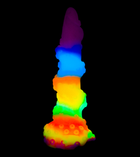 Load image into Gallery viewer, Phosphoreszierender Tentakel-Dildo mit Saugnapf Cthulhu