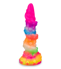 Load image into Gallery viewer, Phosphoreszierender Tentakel-Dildo mit Saugnapf Cthulhu