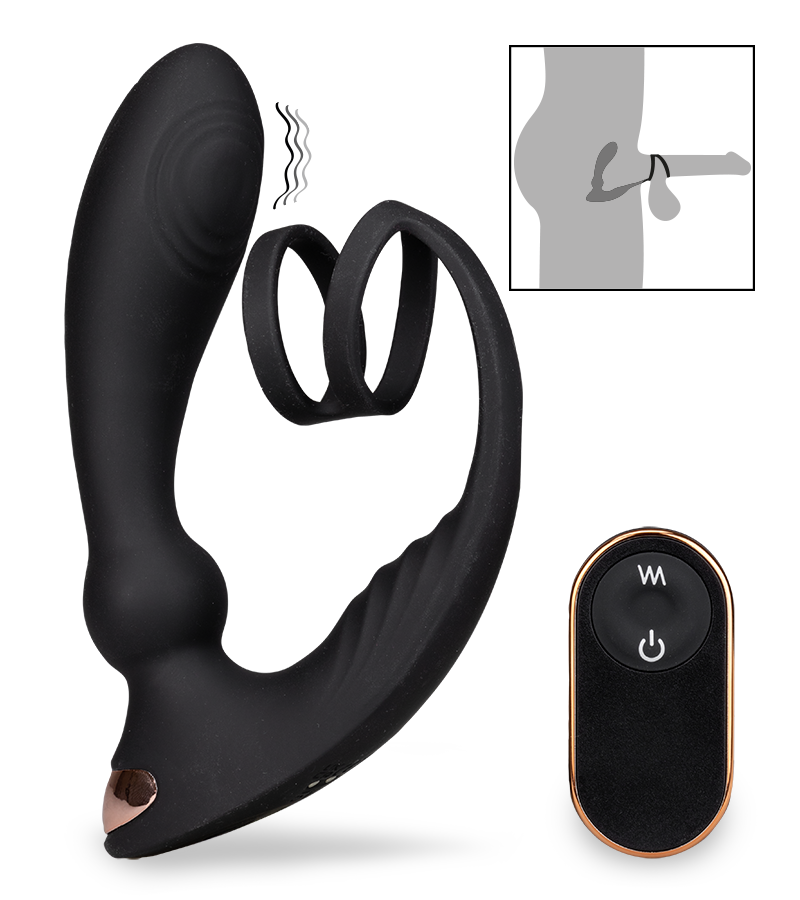 Prostata-Massagegerät mit Cockring Hutter