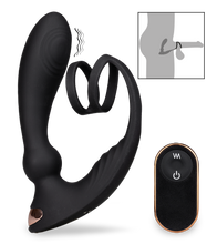 Load image into Gallery viewer, Prostata-Massagegerät mit Cockring Hutter