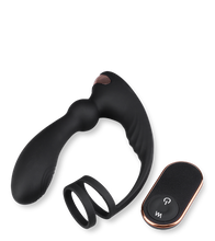 Load image into Gallery viewer, Prostata-Massagegerät mit Cockring Hutter