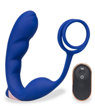 Load image into Gallery viewer, Prostata-Massagegerät mit Doppel-Cockring Fury