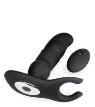 Load image into Gallery viewer, Prostata-Massagegerät mit Vibrations- und Stoßfunktion und Hoden-Massager Paris