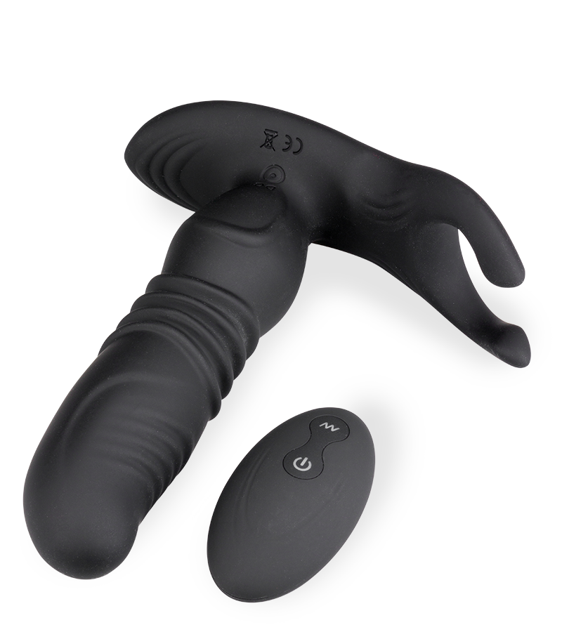 Prostata-Massagegerät mit Vibrations- und Stoßfunktion und Hoden-Massager Paris