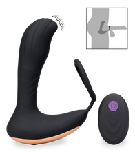 Load image into Gallery viewer, Prostatavibrator mit Penisring 7 Modi