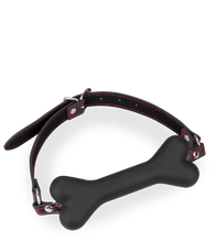 Load image into Gallery viewer, Puppy-Play-Knebel Knochen aus Silikon 15 cm