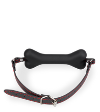 Load image into Gallery viewer, Puppy-Play-Knebel Knochen aus Silikon 15 cm