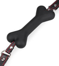 Load image into Gallery viewer, Puppy-Play-Knebel Knochen aus Silikon 15 cm