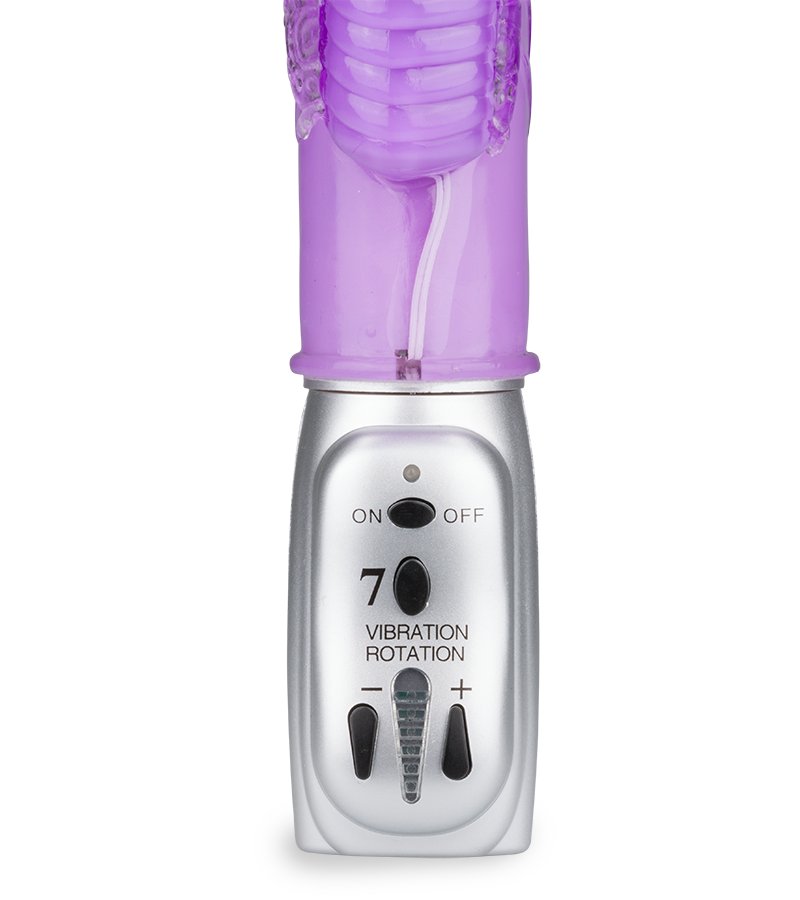 Rabbit-Vibrator Butterfly mit Stoßfunktion