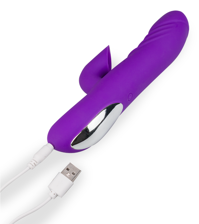 Rabbit-Vibrator mit Klitoris-Sauger Sucky