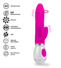 Load image into Gallery viewer, Rabbit-Vibrator mit Rotation Viva