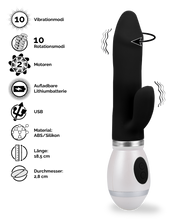 Load image into Gallery viewer, Rabbit-Vibrator mit Rotation Viva