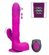 Load image into Gallery viewer, Rabbit-Vibrator mit Saugnapf