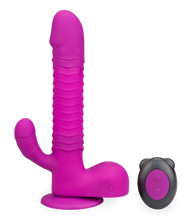 Load image into Gallery viewer, Rabbit-Vibrator mit Saugnapf