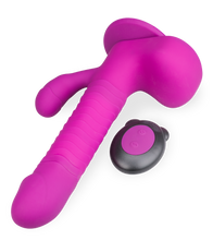 Load image into Gallery viewer, Rabbit-Vibrator mit Saugnapf