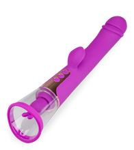Load image into Gallery viewer, Rabbit-Vibrator mit Vagina-Pumpe Fine