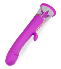 Load image into Gallery viewer, Rabbit-Vibrator mit Vagina-Pumpe Fine