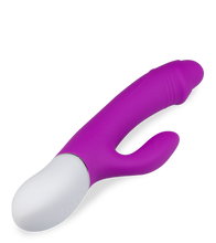 Load image into Gallery viewer, Rabbit-Vibrator mit Vorhaut Connie