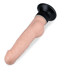 Load image into Gallery viewer, Realistischer Dildo-Vibrator mit Hoden