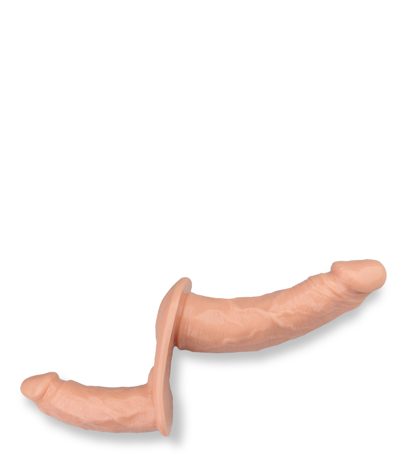 Realistischer Doppel-Umschnalldildo Union