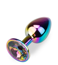 Load image into Gallery viewer, Regenbogenfarbener Rosebud-Analschmuck