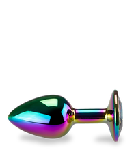 Load image into Gallery viewer, Regenbogenfarbener Rosebud in Herzform S
