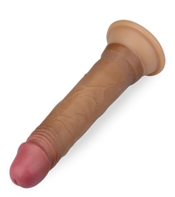 Load image into Gallery viewer, Saugnapf-Dildo mit Doppelschicht aus Liquid Silicone