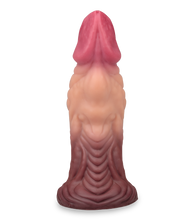 Load image into Gallery viewer, Saugnapf-Dildo mit XL-Aderung 18,5 cm