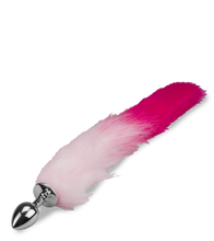 Load image into Gallery viewer, Schwanz-Plug mit Fuchsschwanz in Rosa und Pink
