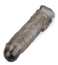 Load image into Gallery viewer, Schwarzes gerilltes Penissleeve Zeus