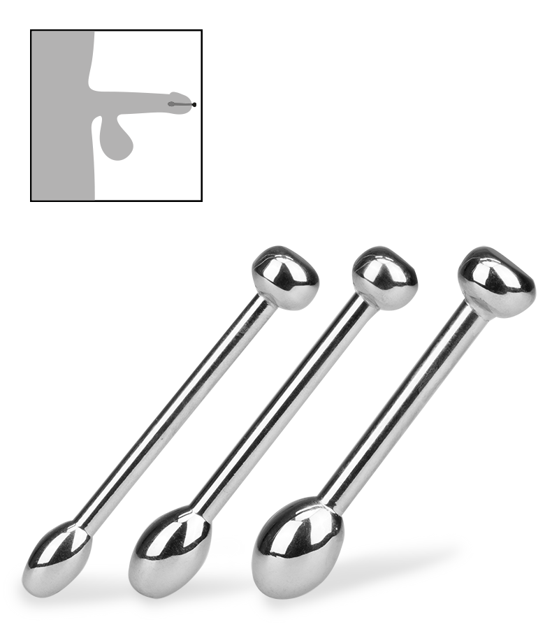 Set aus 3 Harnröhrenplugs Perseverance