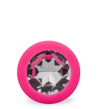 Load image into Gallery viewer, Silikon-Analschmuck mit Schmuckstein – 4 Farben