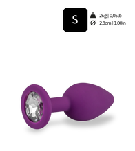 Load image into Gallery viewer, Silikon-Analschmuck mit Schmuckstein – 4 Farben