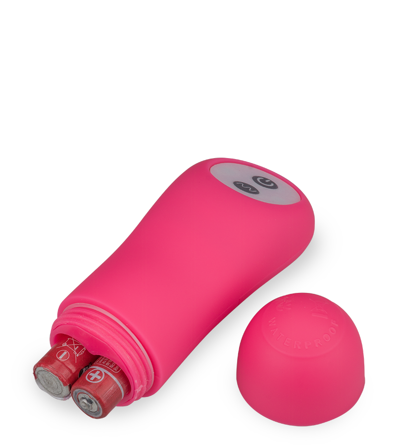Slip-Vibrator mit Innendildo in Muschelform