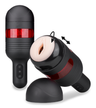Load image into Gallery viewer, Stoßmasturbator mit Rotation Bell