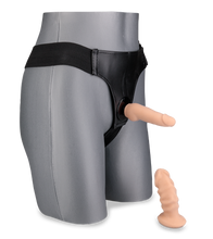 Load image into Gallery viewer, Strap-On-Dildo mit 2 kleinen abnehmbaren Dildos
