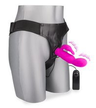 Load image into Gallery viewer, Strap-On-Rabbit mit Vibration