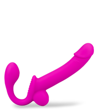 Load image into Gallery viewer, Strapless Strapon aus Silikon mit Spritzfunktion Nightlong