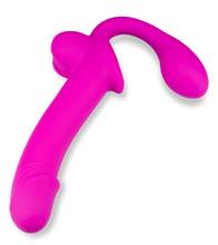 Load image into Gallery viewer, Strapless Strapon aus Silikon mit Spritzfunktion Nightlong