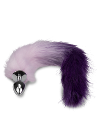 Load image into Gallery viewer, Tail-Plug mit Fuchsschwanz in Flieder und Violett