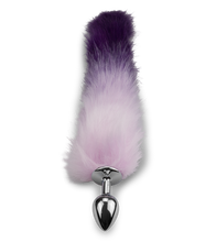 Load image into Gallery viewer, Tail-Plug mit Fuchsschwanz in Flieder und Violett