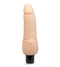Load image into Gallery viewer, TPR-Dildo mit Vibration und genopptem Schaft