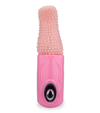 Load image into Gallery viewer, Vagina- und Klitorisstimulator mit genoppter Zunge