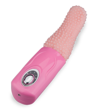 Load image into Gallery viewer, Vagina- und Klitorisstimulator mit genoppter Zunge