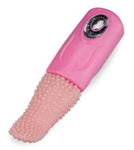 Load image into Gallery viewer, Vagina- und Klitorisstimulator mit genoppter Zunge