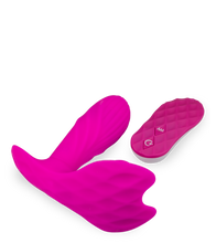 Load image into Gallery viewer, Vibrating Panty mit Druckwellen und Innendildo