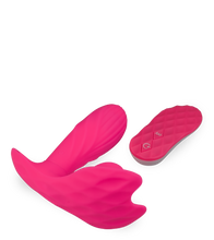 Load image into Gallery viewer, Vibrating Panty mit Druckwellen und Innendildo
