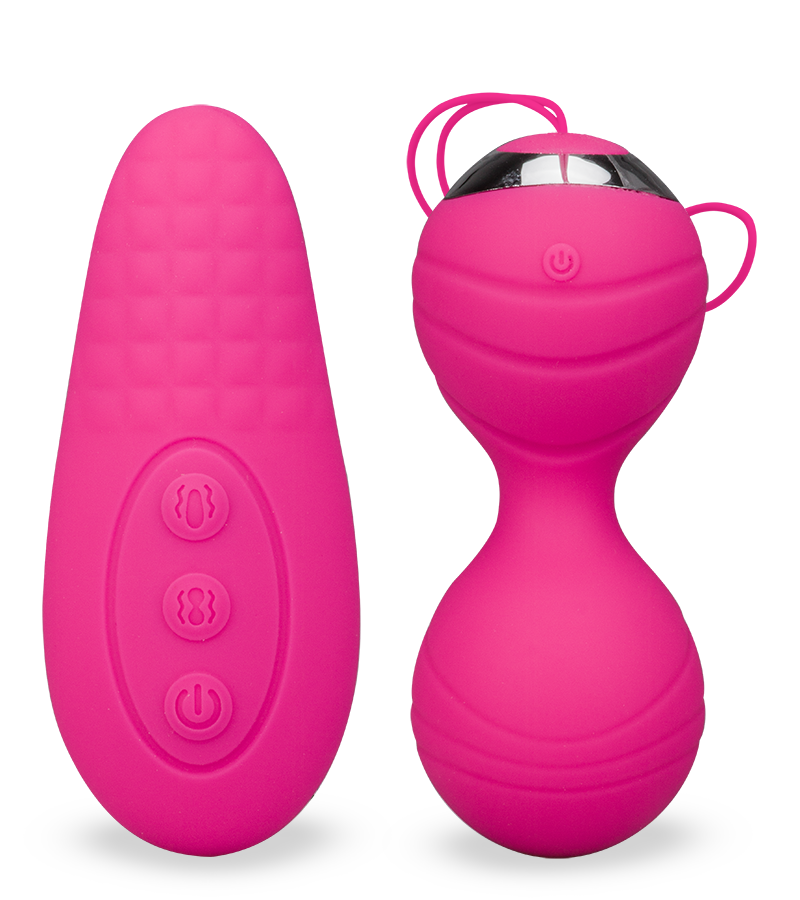 Vibrierende Liebeskugeln mit Vibrator-Fernbedienung