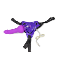 Load image into Gallery viewer, Vibrierender Strap-On-Dildo mit kugelförmiger Basis